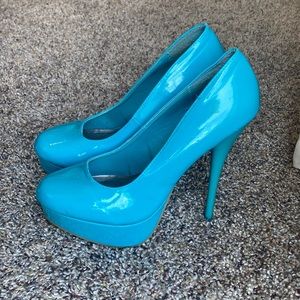 COPY - Charlotte Russe Turquoise/Blue Heels Stilettos